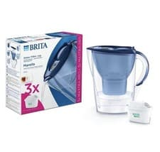 Image of NEW Brita Marella Water Filter Jug 2.4L 3x Maxtra Pro Smart & Easy Filling/Blue