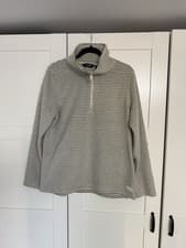 Image of Regatta Great Outdoors Striped Fleece 1/4 Zip UK 16 Women's Brand New