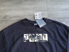 Image of PUMA Women Black Long Sleeves Sweatshirt/Jumper Size S (Small) BNWT