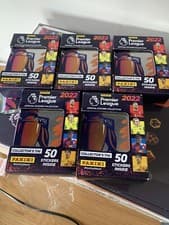 Image of Panini Premier League 2022 Sticker Tins X 5
