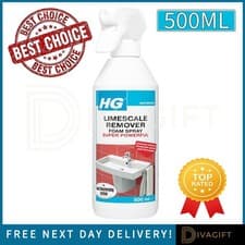 Image of HG LIMESCALE REMOVER FOAM SPRAY SUPER POWERFUL 500ML REMOVES STUBBORN LIMESCALE