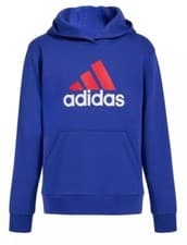 Image of Boys adidas Essential Hoodie Size S Blue/Red/White