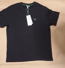 Image of Lacoste Unisex Kids Logo T-shirt Black 16Y 176cm (20.10.23)