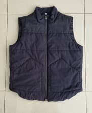 Image of Armani Jeans Navy Quilted Down Gilet, size EU 50 Medium
