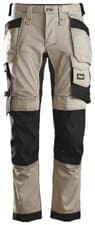 Image of SNICKERS 6241 STRETCH WORK TROUSERS ALLROUNDWORK WITH HOLSTER POCKETS - KHAKI