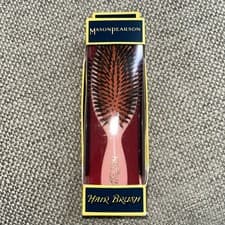 Image of Mason Pearson Pink Pocket Hair Brush BN4 BNIB