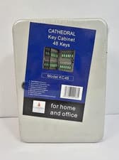 Image of Lockable Wall Mounted Key Cabinet - 48 Key Capacity