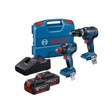 Image of Bosch Pro Twin Pack 18V 2 x 5.0Ah Li-ion Drill & Impact Driver BSH615990M71