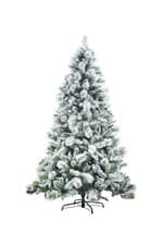 Image of Christmas Tree Green Snowy Boulder Pine Helsinki Fir Tip Bushy Xmas Decor 4FT UK