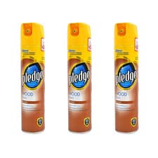 Image of 3x Pledge Classic Aerosol Wood Polish Spray 250ml Furniture Cleaner Shine