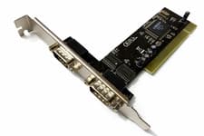 Image of PCI Dual Serial Port Card RS-232 DB9 – 2 Port Expansion Adapter Internal CD