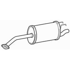 Image of Quality Rear Exhaust Silencer Back Box for Chevrolet Spark B12D1 1.2 (2009-2015)