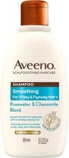 Image of Aveeno Scalp Soothing Haircare Smoothing Shampoo, Rosewater & Chamomile Blend