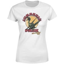 Image of Jurassic Park Winged Threat White T-Shirt Women's | Official Licensed | White