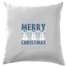 Image of Merry Christmas - Cushion - Santa Snow Snowman Funny Xmas Christmas