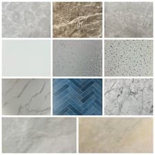 Image of Large 1000mm Wide x 2.4m Shower Wet Wall Panels Bathroom Cladding PVC 10mm Thick