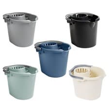 Image of 5L/10L/16L Plastic Mop Bucket With Grip Handle Floor Cleaning Bucket Home Office