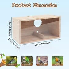 Image of Birdhouse Made of , to Make Yourself, Paintable Blue Tit House, to Hang, Small