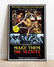 Image of Cannibal Ferox Repro Movie Photo / Poster Up To 36"x24"