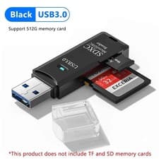 Image of 2 in 1 USB 3.0 Card Reader Micro TF sd card Reader usb adapter High Speed Cardre