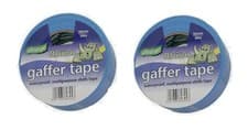 Image of 2 x Ultratape Rhino 50m x 50mm Blue Gaffer Tape