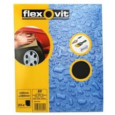 Image of Flexovit Wet & Dry Paper - P80 - Pack Of 25