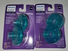 Image of Philips Avent  super Soothie Pacifiers/Dummies, 3 - 18  Months, Green, 4 Pack