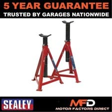 Image of Sealey Premier Axle Stands (Pair) 2.5 Tonne Capacity per Stand Medium Height
