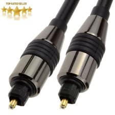 Image of TOSLINK Optical Cable Digital Audio Platinum SPDIF Surround Sound Lead 0.5 - 10m