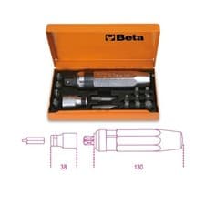 Image of Impact Screwdriver with 14 Insets and Socket Holder - Beta Tools 1295/C14