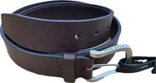 Image of Hugo Boss Mens Sash-STE Leather Belt Brown 90cm (Fits 32” ) New