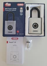 Image of NEW - Abus 57/50 50mm Touch Fingerprint Padlock - Keyless - IP66 & IP68