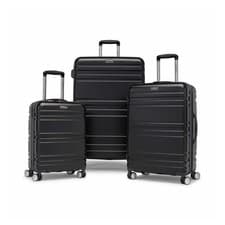 Image of Samsonite Parallax 3-Piece Hardside Luggage Set TSA Spinner Suitcase Black