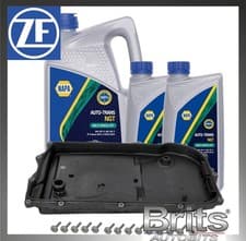 Image of Genuine ZF 8HP BMW Automatic Gearbox Oil Service Kit Pan Filter & 7L Napa Oil