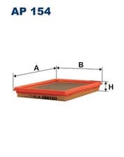 Image of FILTRON AP 154 Air Filter for HONDA,INFINITI,NISSAN,RENAULT,SUBARU