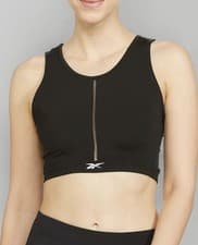 Image of Reebok TS Lux Perform Women's Crop Top, Black, Size XS