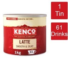 Image of Kenco Latte Smooth & Silky Instant Coffee Tin 1 x 1kg - 61 Servings