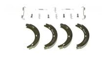 Image of Brake Shoe Set, parking brake S 50 502 BREMBO for MERCEDES-BENZ PORSCHE CHRYSLER