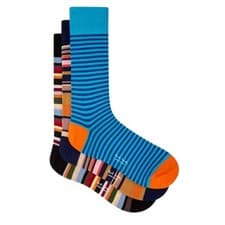 Image of Paul Smith Signature 3 Pack Socks Multi Stripe