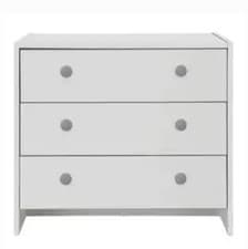 Image of   Seville 3 Drawer Chest - White