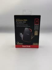 Image of SanDisk Extreme PRO 4TB Portable SSD USB C Black Orange (SDSSDE81-4T00-G25)