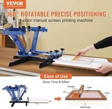 Image of VEVOR 4 Color 1 Station Silk Screening Screenprint Press Screen Printing Machine