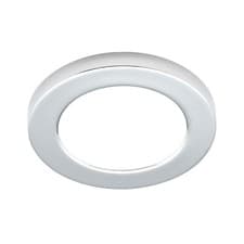 Image of Litecraft Darly Flush Bathroom Ceiling or Wall Light 12W LED - Polished Chrome  