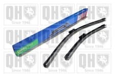 Image of Wiper Blade Front 600/400mm Length Fits Audi Seat Skoda VW QUINTON HAZELL QDW114