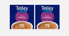 Image of PACK OF 2 Tetley Extra Strong Tea Bags Teabag - 75 Per Pack - Blend Collection