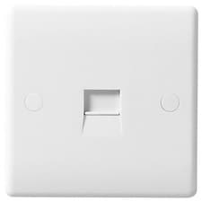 Image of BG 8BTM/1 Moulded Round Edge | White | 1 Gang Master Telephone Socket (Screw)