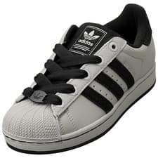 Image of adidas Superstar Ii Unisex Fashion Trainers in Grey Black - 6 UK