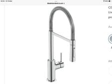 Image of Ideal Standard Ceralook Pull Out Mono Mixer Kitchen Tap Spring BD574AA