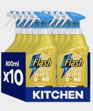 Image of Flash Crisp Lemon Wipe Done Multi-Purpose Trigger Spray 10 x 800ml