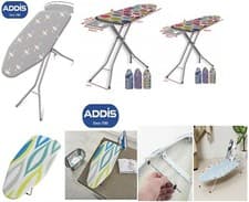 Image of IRONING BOARD ADJUSTABLE HEIGHT METAL FRAME WIDE IRON RACK NON SLIP FEET NEW